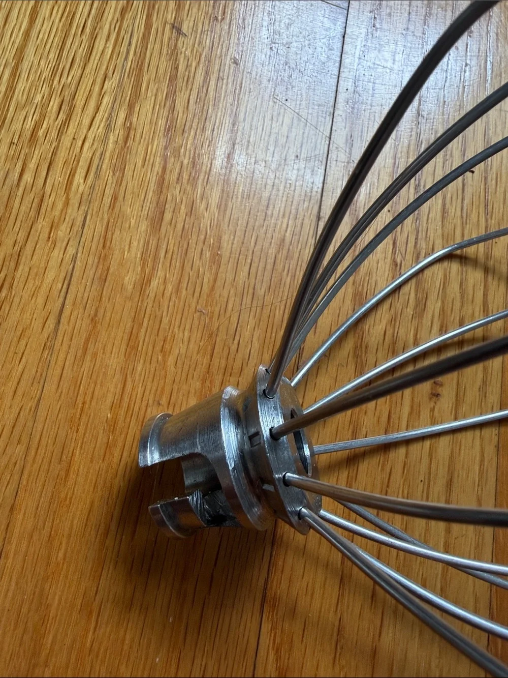 White Dough Hook & Stainless Steel Wire Whip - Mixer Attachments